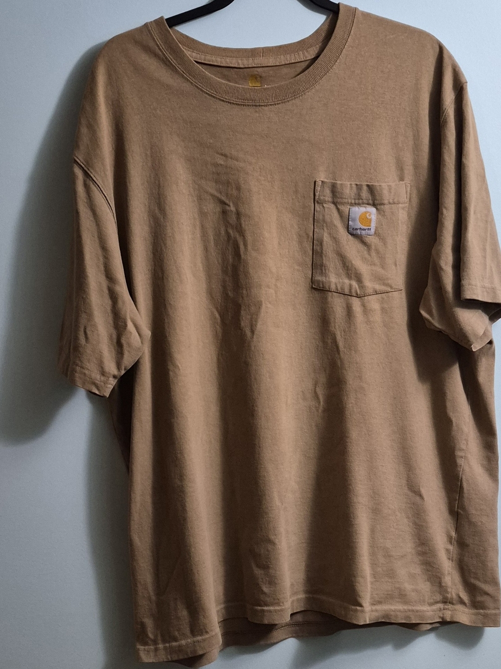 Carhartt Short-Sleeve Pocket Tee in Brown Tan